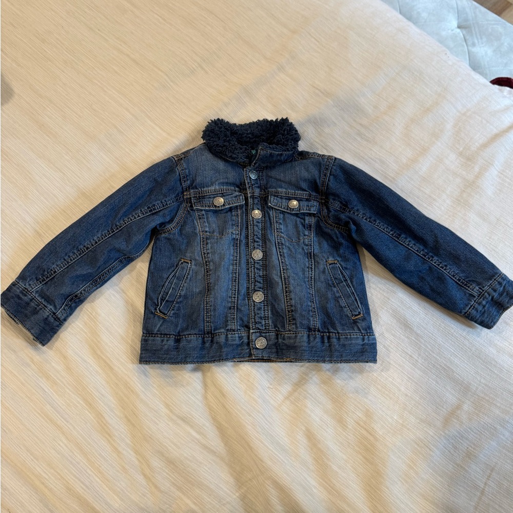 Children's Denim Jacket with Soft Collar